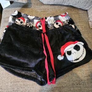 Set Of Two The Nightmare Before Christmas/Jack Skellington Fleece Shorts